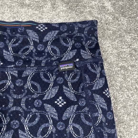 Patagonia Leggings Womens XXS Capilene Midweight Base Layer Graphic Print Blue - Picture 3 of 8